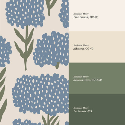 Charlotte Folk Blossom Cloud Forest Wallpaper