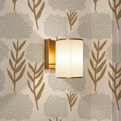 Charlotte Folk Blossom Parchment Wallpaper