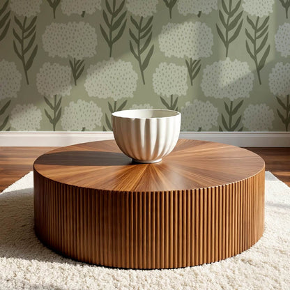 Charlotte Folk Blossom Mint Wallpaper