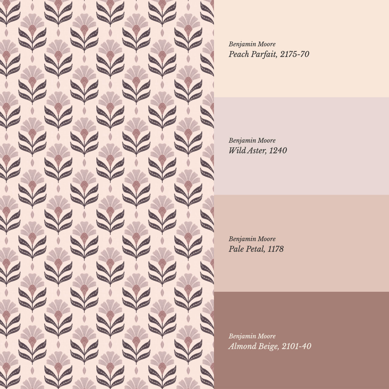 Chiara Floral Rose Dust Wallpaper