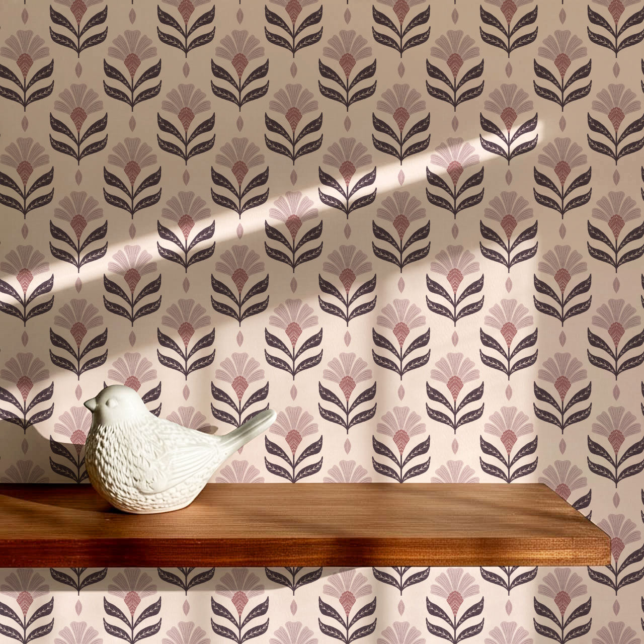 Chiara Floral Rose Dust Wallpaper