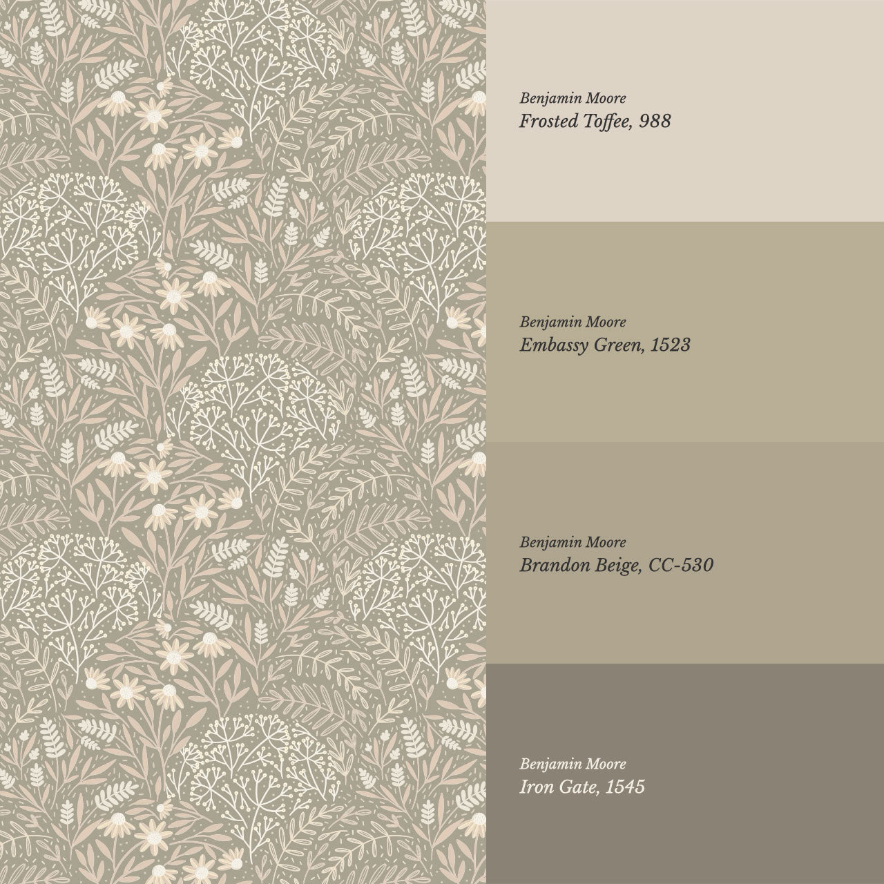 Chloe Meadows Neutral Wallpaper