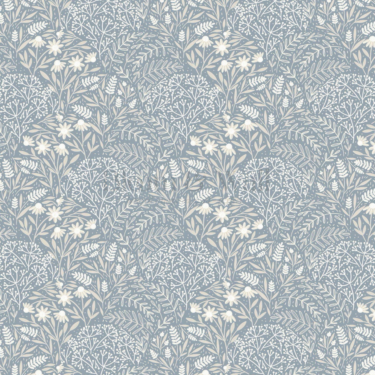 Chloe Meadows French Blue Wallpaper