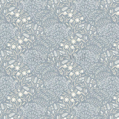 Chloe Meadows French Blue Wallpaper