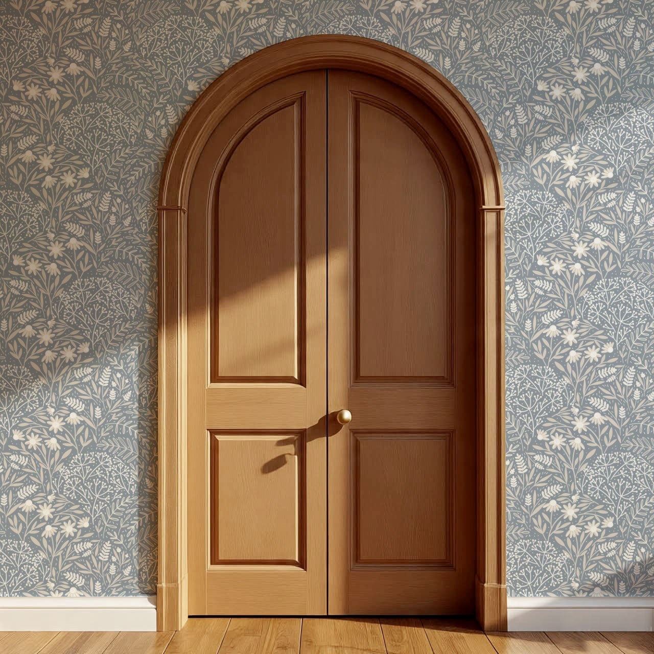 Chloe Meadows French Blue Wallpaper