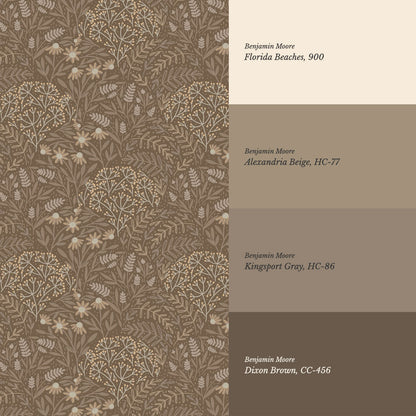 Chloe Meadows Brown Sand Wallpaper