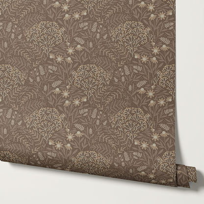 Chloe Meadows Brown Sand Wallpaper