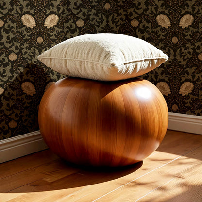 Cirila Heritage Bloom Deep Earth Moss Wallpaper