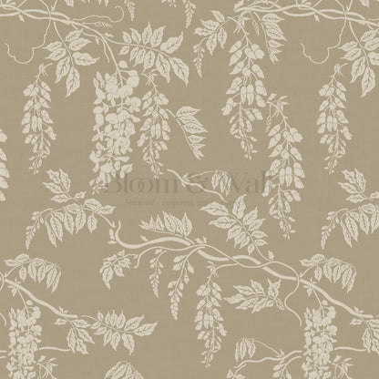 Claire Nordic Gray Wisteria Wallpaper