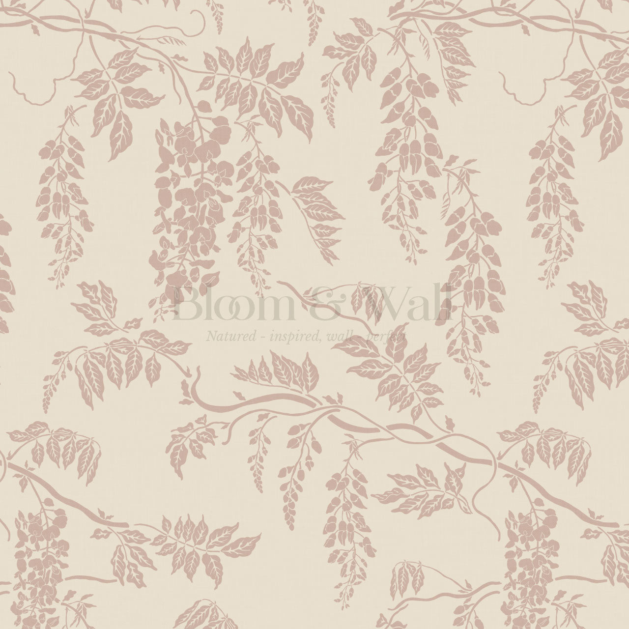 Claire Mauve Butter Wisteria Wallpaper