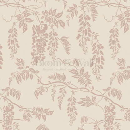 Claire Mauve Butter Wisteria Wallpaper