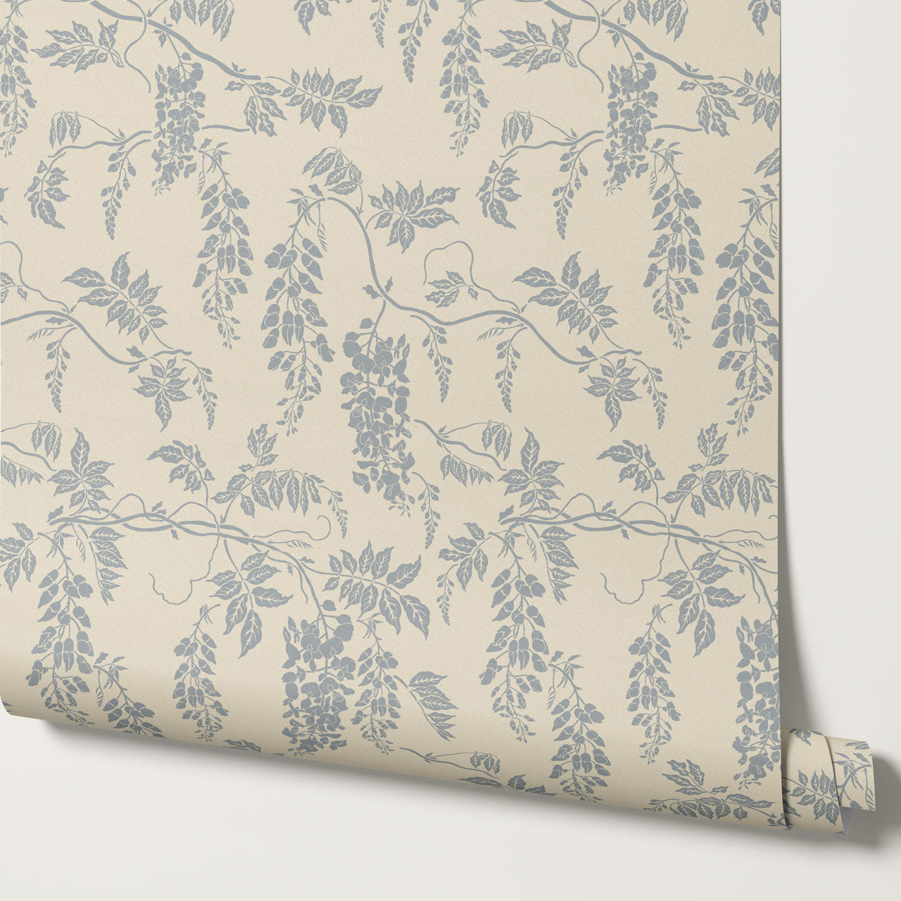 Claire French Blue Wisteria Wallpaper