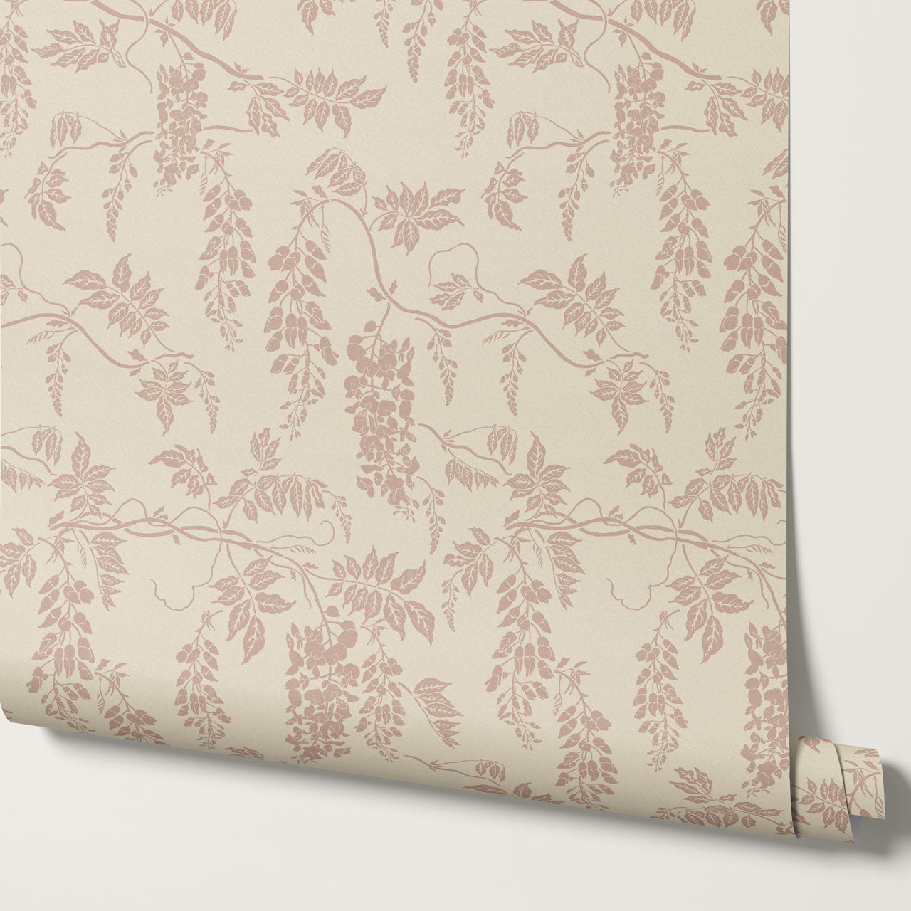 Claire Mauve Butter Wisteria Wallpaper