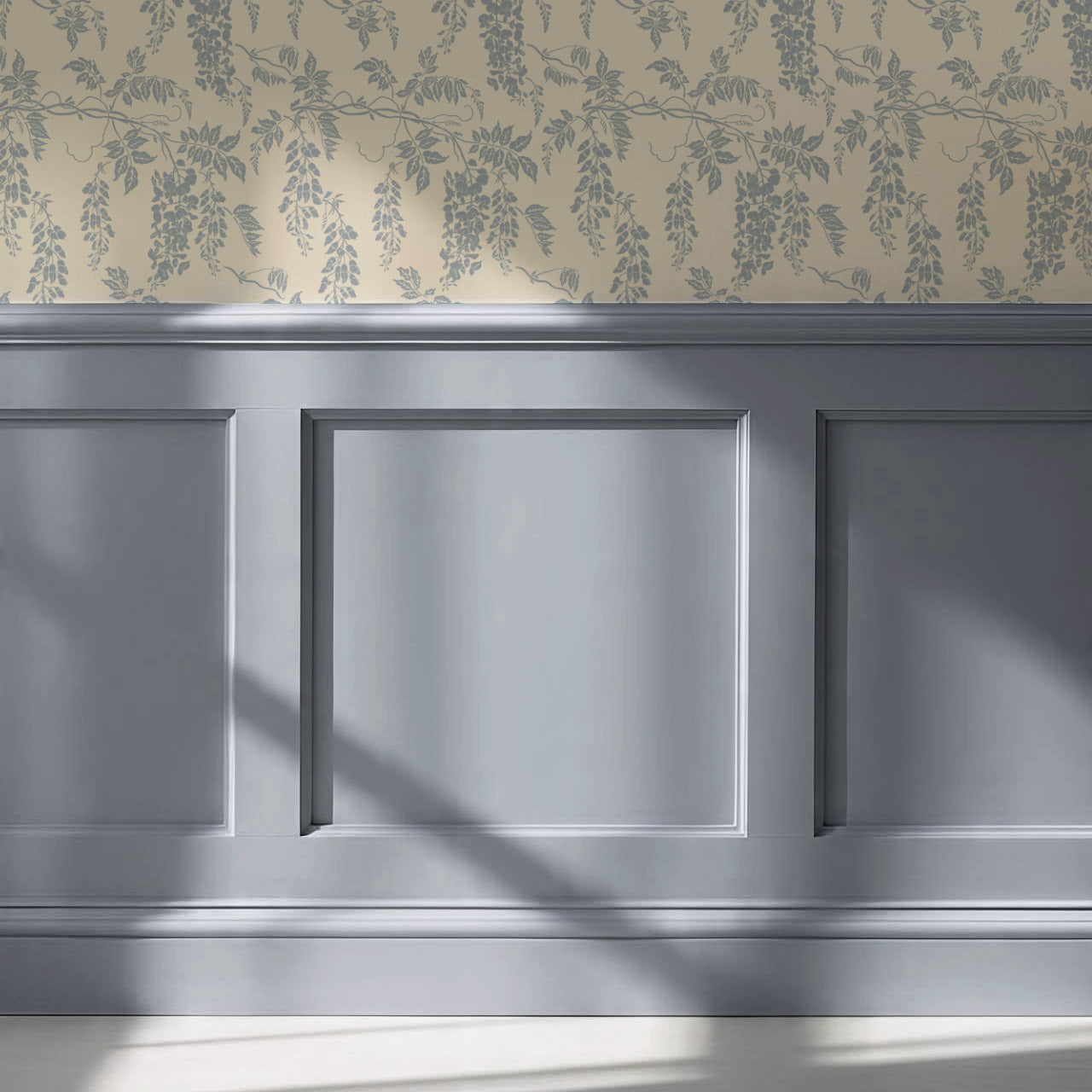 Claire French Blue Wisteria Wallpaper