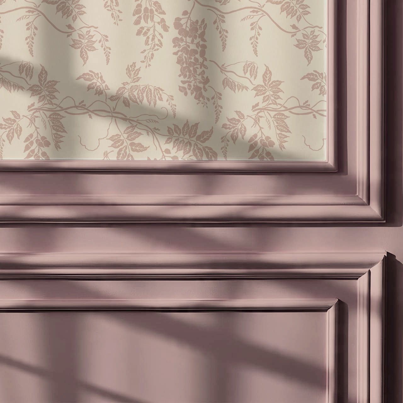 Claire Mauve Butter Wisteria Wallpaper