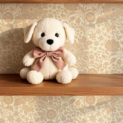 Clarette Vintage Oat Blooms Wallpaper