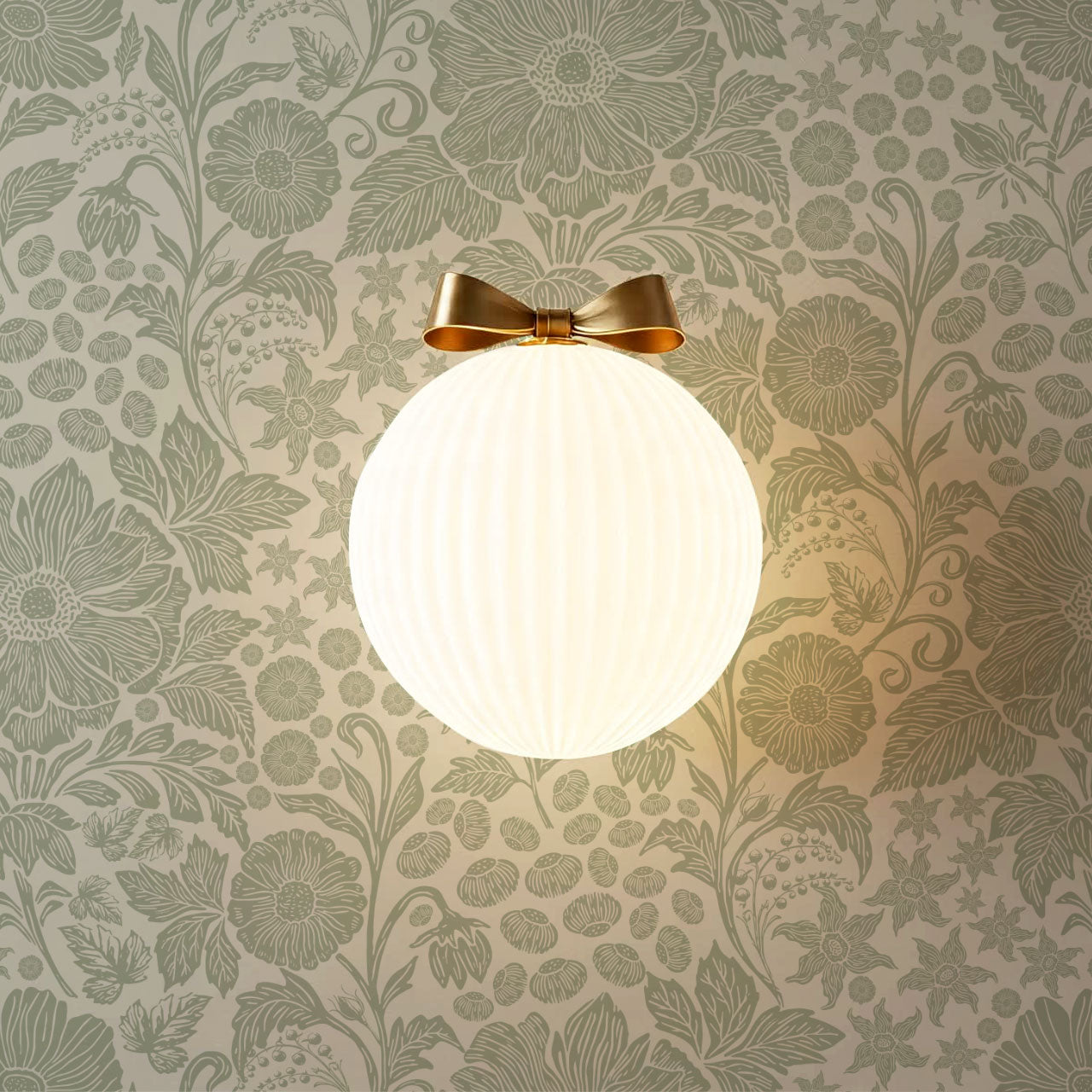 Clarette Vintage Sage Blooms Wallpaper