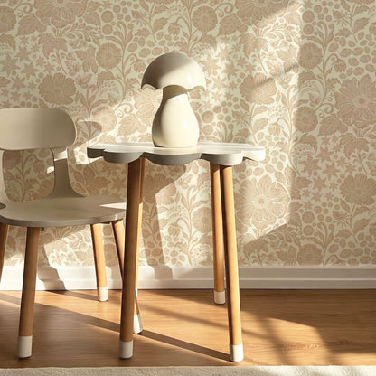 Clarette Vintage Oat Blooms Wallpaper