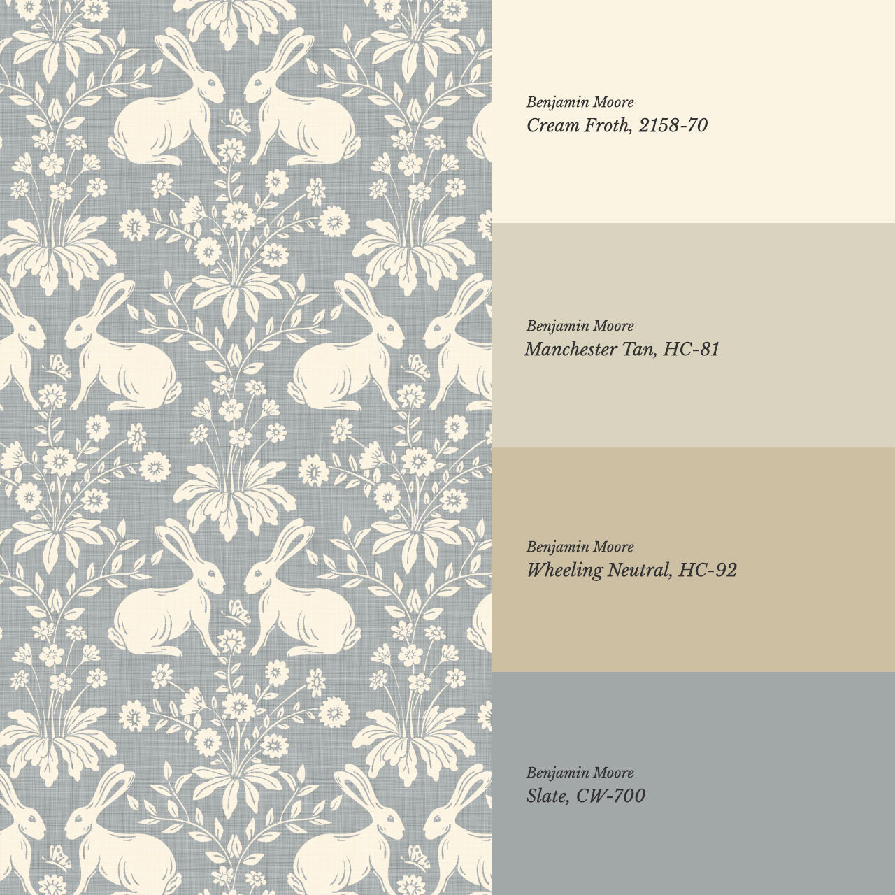 Cleo Welcome Baby Antique Blue Wallpaper