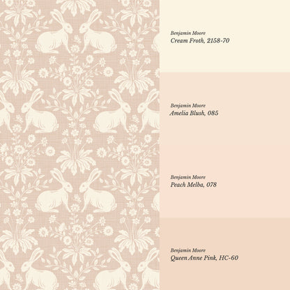 Cleo Welcome Baby Blush Wallpaper