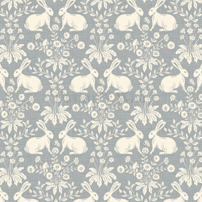 Cleo Welcome Baby Antique Blue Wallpaper