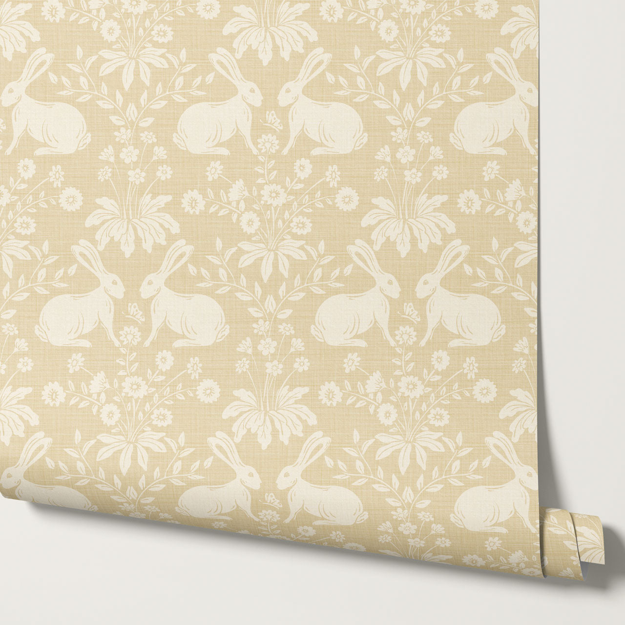 Cleo Welcome Baby Yellow Wallpaper