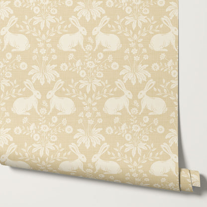 Cleo Welcome Baby Yellow Wallpaper