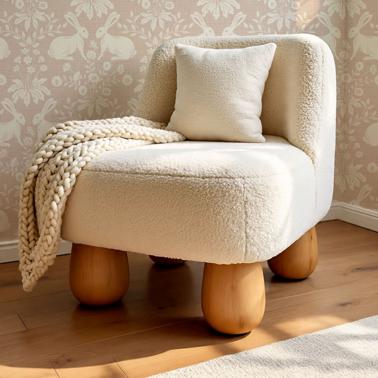 Cleo Welcome Baby Blush Wallpaper