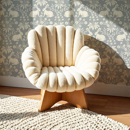 Cleo Welcome Baby Antique Blue Wallpaper