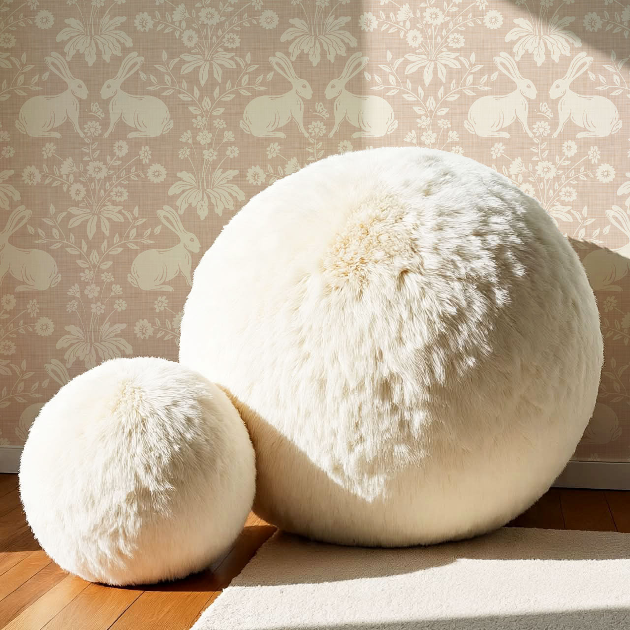 Cleo Welcome Baby Blush Wallpaper