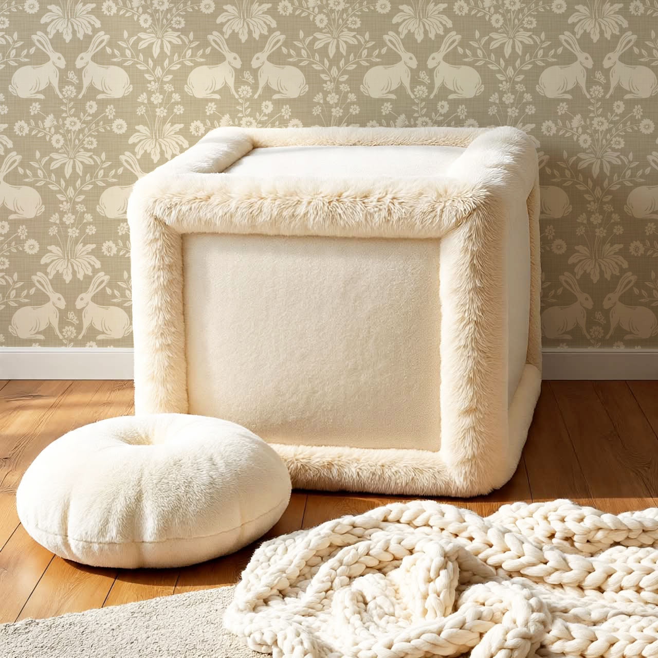 Cleo Welcome Baby Beige Wallapaper