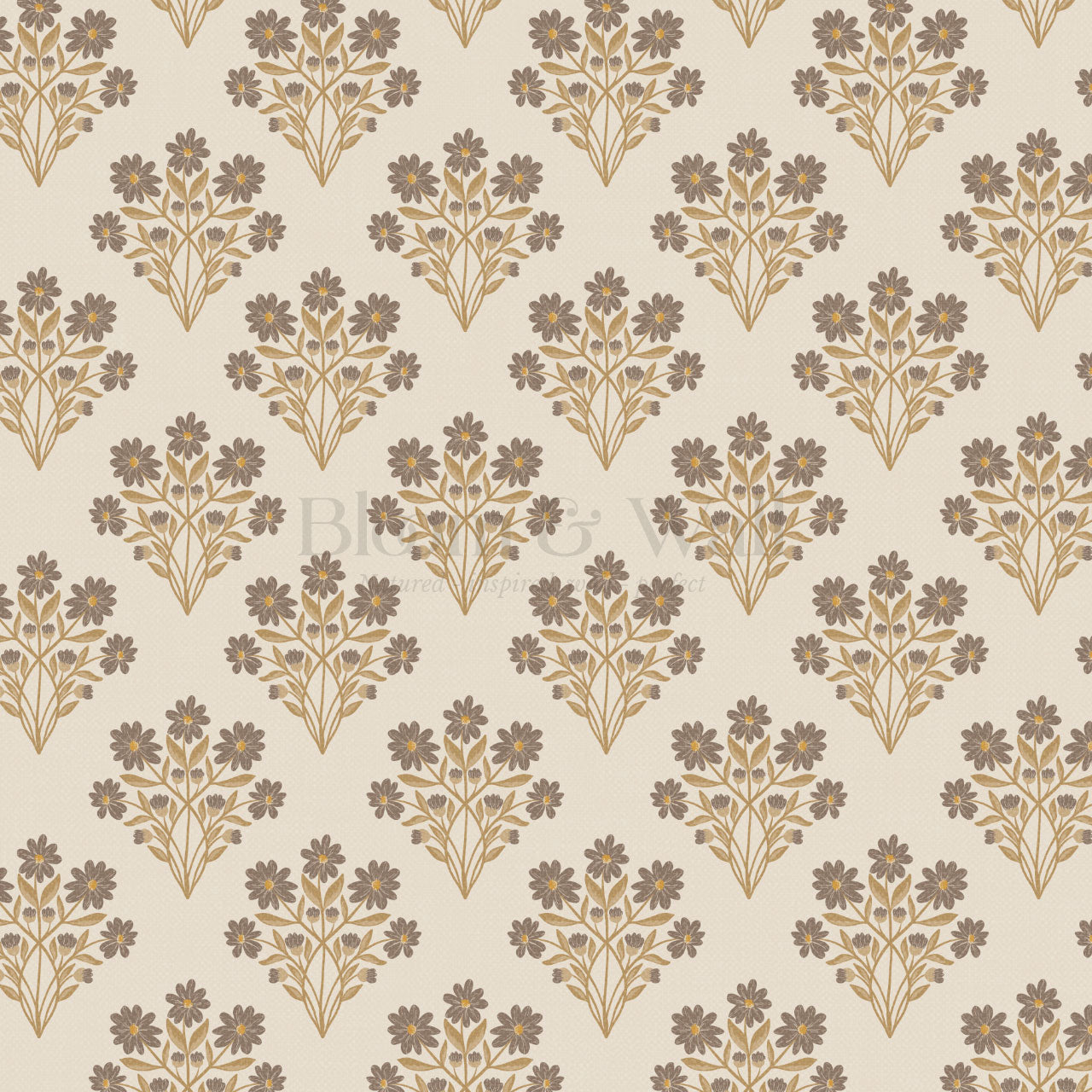 Colette Daisy Scallop Butter Wallpaper