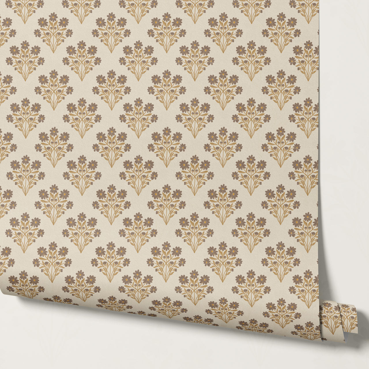 Colette Daisy Scallop Butter Wallpaper
