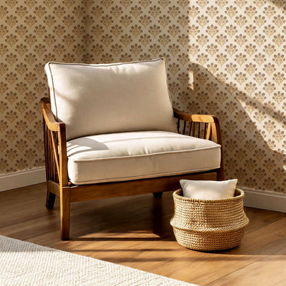 Colette Daisy Scallop Butter Wallpaper