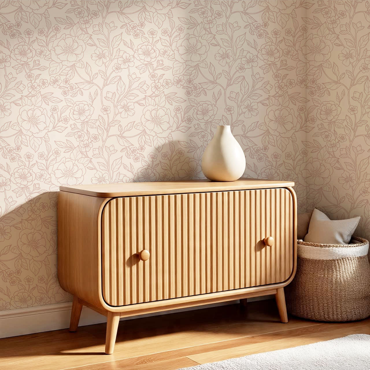 Colette Delicate Florals Blush Wallpaper