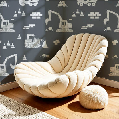 Colton Job Site Blue Gray Wallpaper