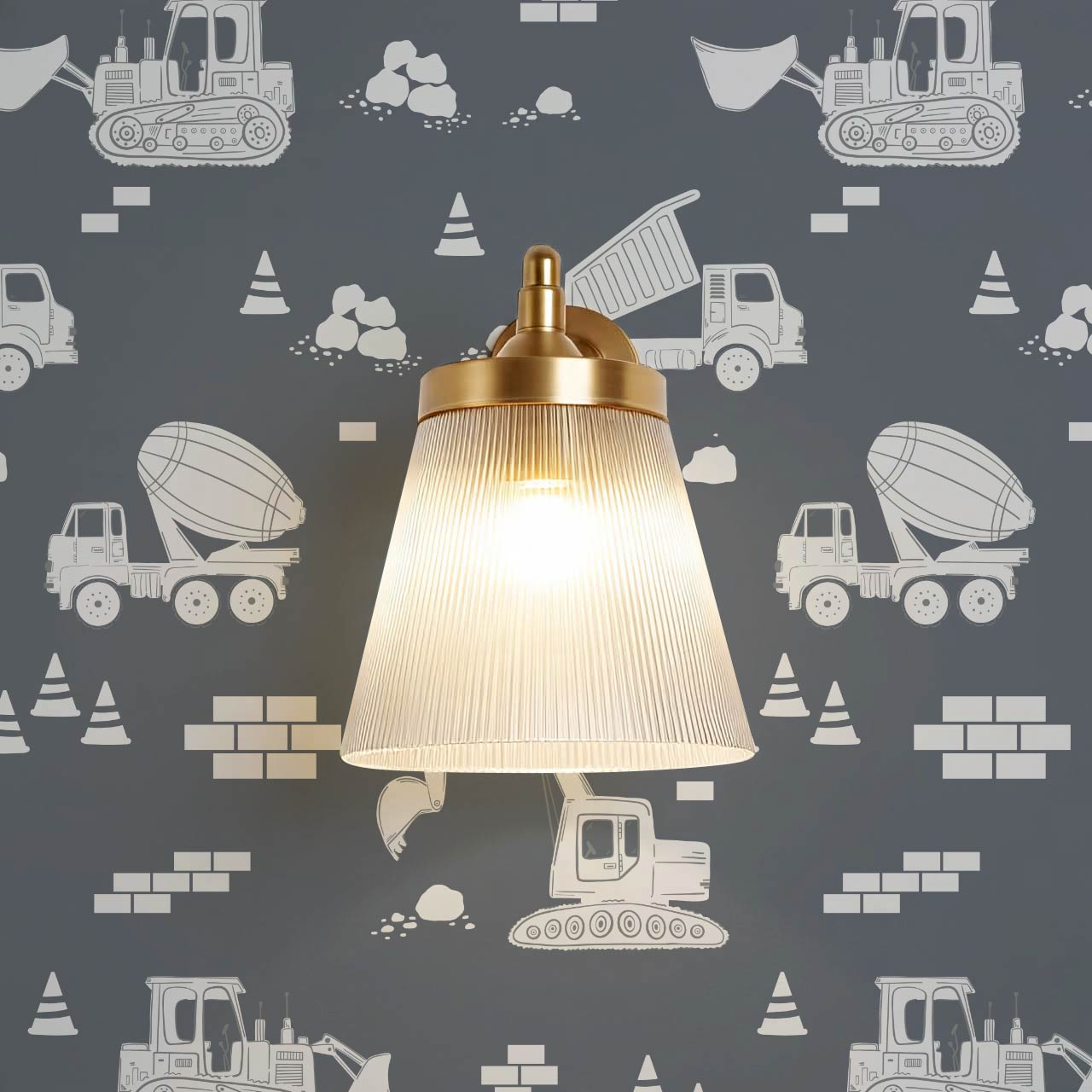 Colton Job Site Blue Gray Wallpaper