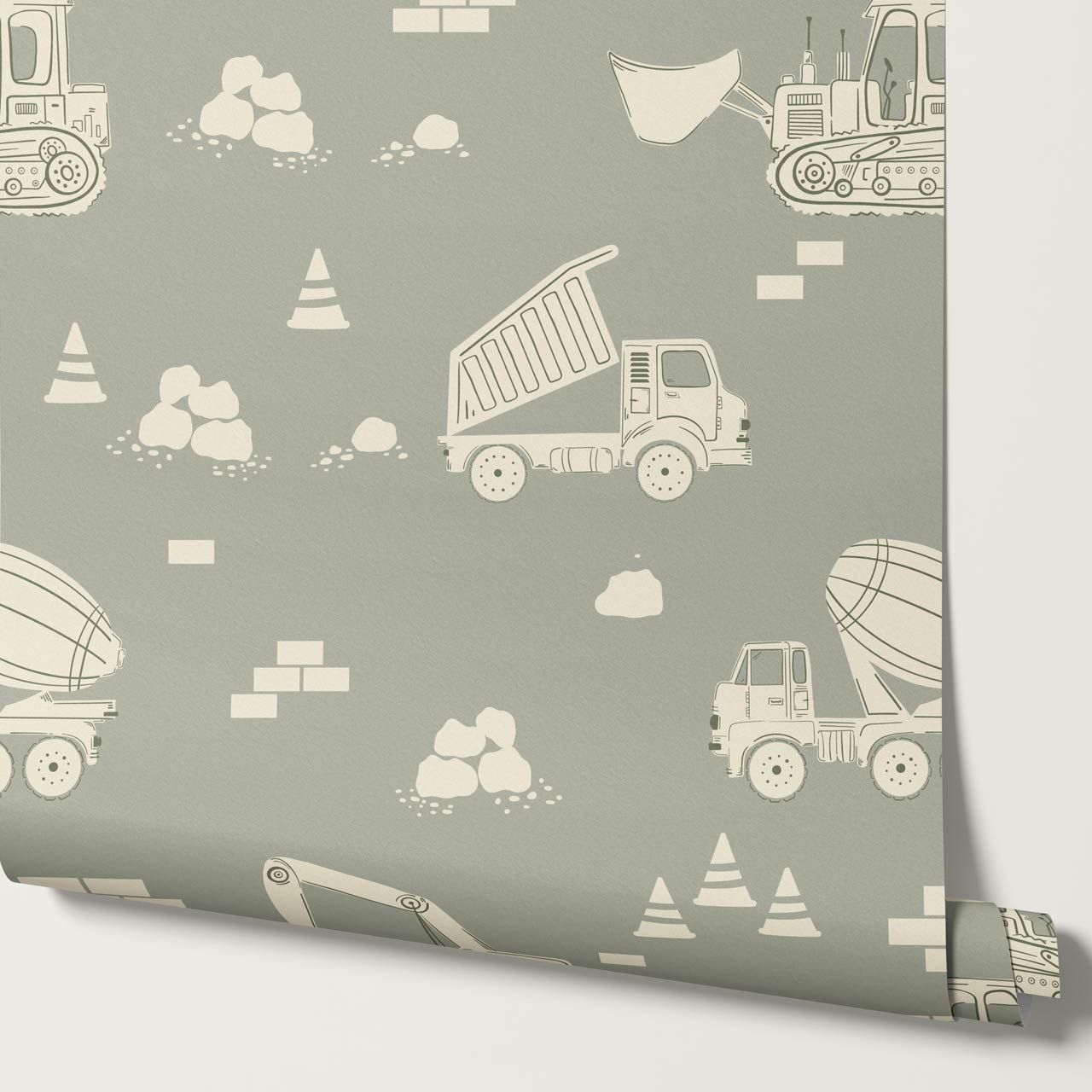 Colton Job Site Sage Wallpaper