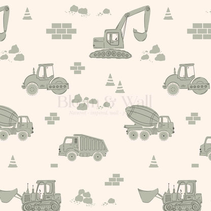 Colton Job Site Cream Sage Wallpaper