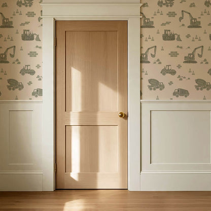 Colton Job Site Cream Sage Wallpaper