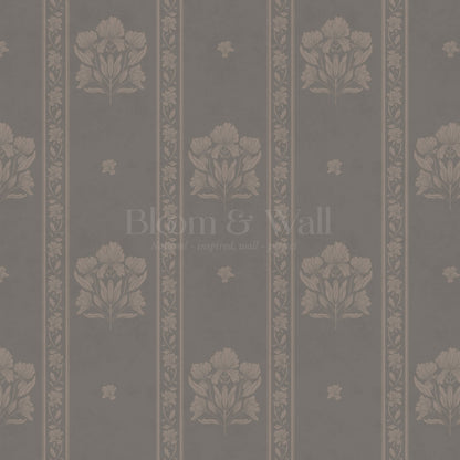 Cora Garden Tapestry Smoke Wallpaper