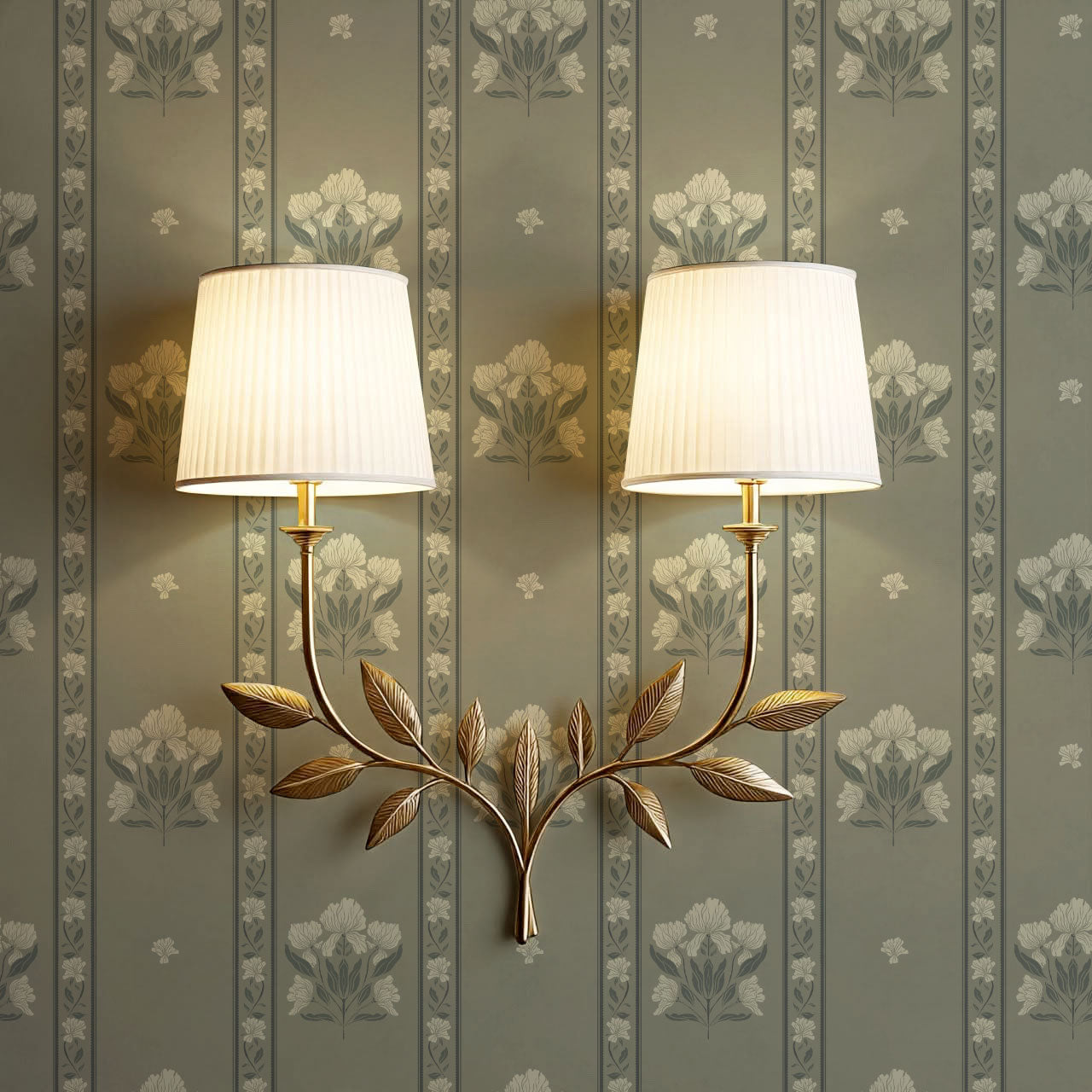 Cora Garden Tapestry Olive Wallpaper