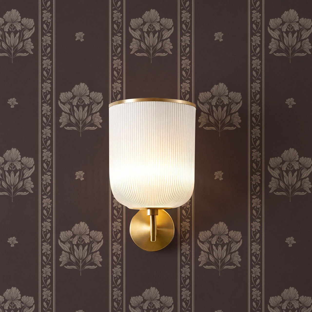 Cora Garden Tapestry Red Wine Wallpaper
