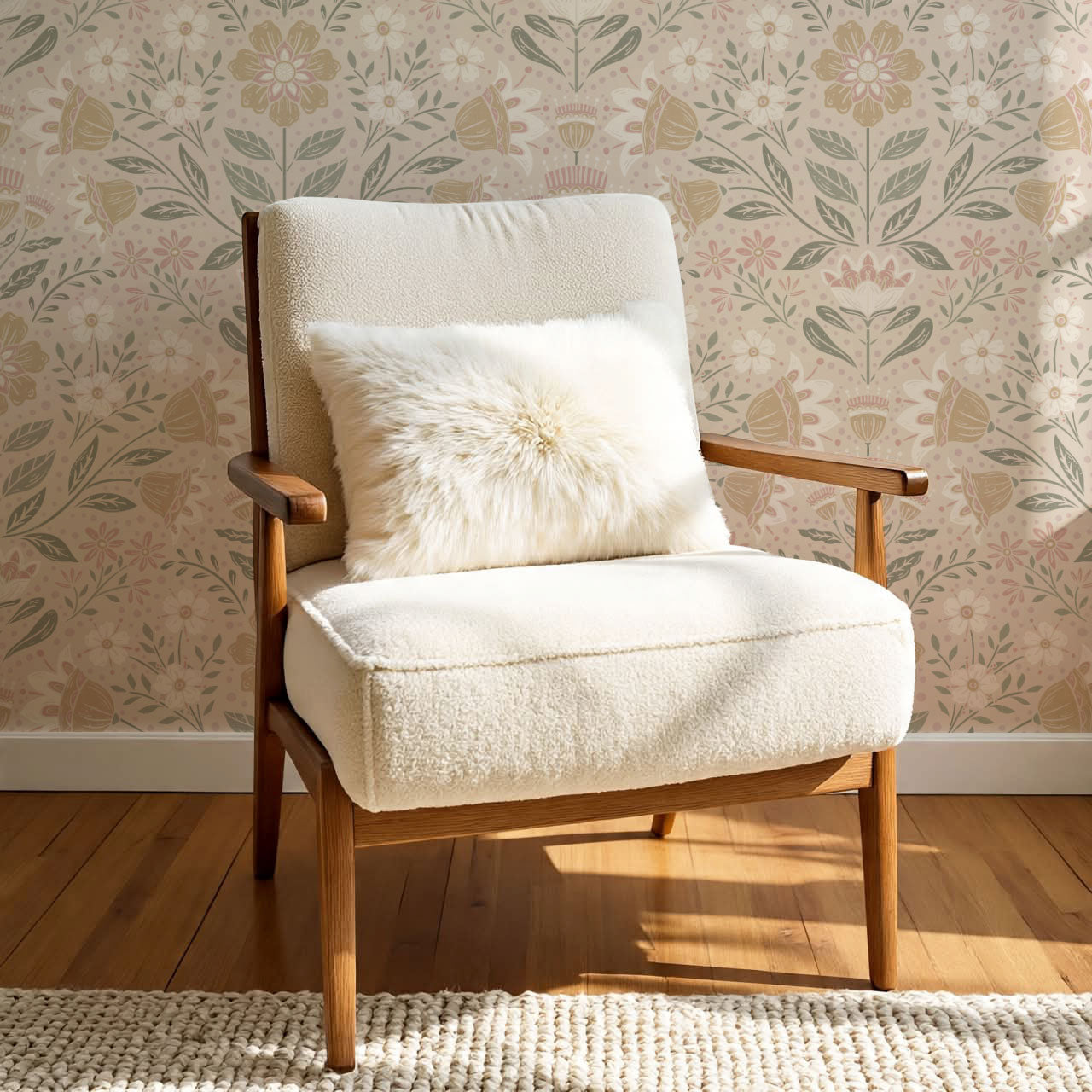 Raelynn Midsummer Bloom Blush Wallpaper