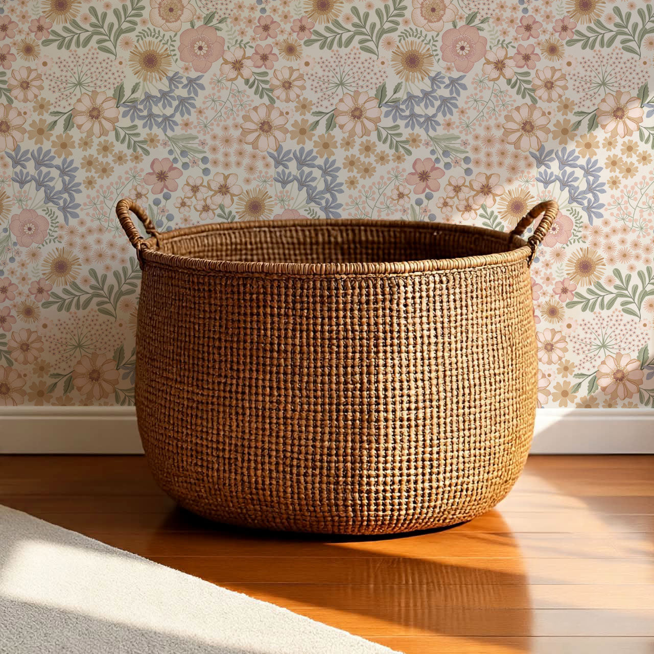 Corinne Summer Garden Blush Wallpaper