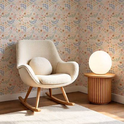 Corinne Summer Garden Blush Wallpaper