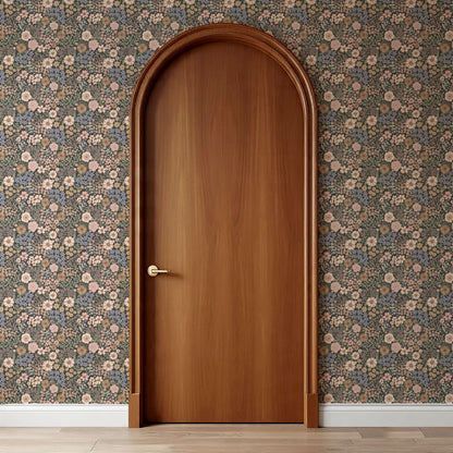 Corinne Summer Garden Slate Wallpaper