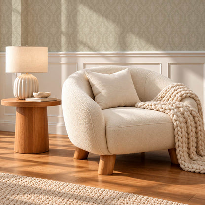 Dace Botanic Damask Stone Ivory Wallpaper