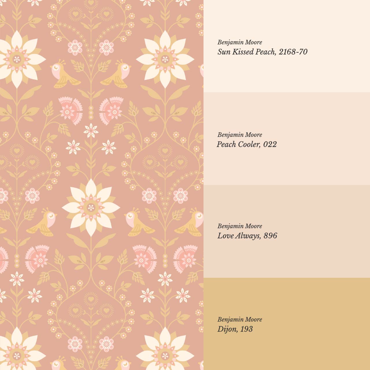 Daina Meadowcrest Berry Blush Wallpaper