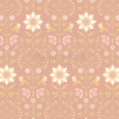 Daina Meadowcrest Berry Blush Wallpaper